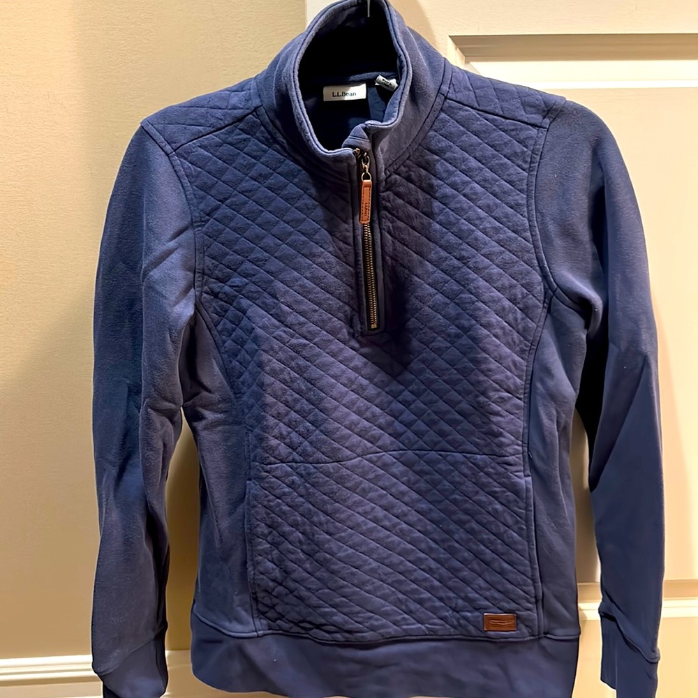 Women’s L.L. Bean Quilted Quarter-Zip Pullover